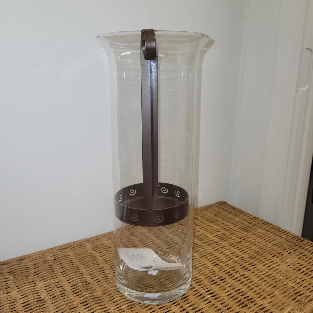 PartyLite Sunesta Candle Holder With Metal Inserts 13 in. Poland P8937 VGUC - Picture 2 of 7